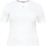 Tommy Jeans Curve Majica mornarska / rdeča / bela