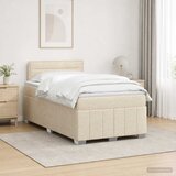  Boxspring krevet s madracem Krem 120 x 200 cm Tkanina | shoptok.hr