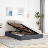  Otomanski krevet s pohranom Tamnosiva 140 x 200 cm Baršun | shoptok.hr