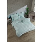 Mijolnir Mentol zelena posteljina za bračni krevet od damasta 200x200 cm Kareli – | shoptok.hr