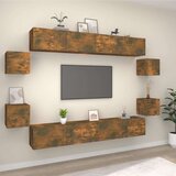  8-dijelni set TV ormarića boja dimljenog hrasta drveni | shoptok.hr