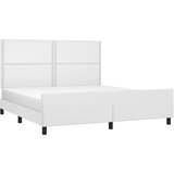  Okvir za krevet s uzglavljem bijeli 160x200 cm od umjetne kože | shoptok.hr