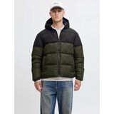 Jack & Jones Muška jakna JJMAZE Puffer Hood, Zelena | Eponuda.com