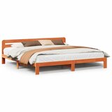 Maison Chic Posteljni okvir - Dvoposteljna postelja - Zakonska postelja brez vzmetnice vošč. rjav 180x200 cm borovina-J4586, (21775857) | Shoptok.si
