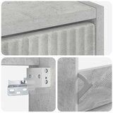  Ormar za cipele na zidu HOORN 71 x 17 x 43 cm Konstruirano drvo - Betonska siva | shoptok.hr