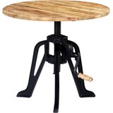  Bočni stolić od masivnog drva manga i željeza 60 x (46 - 63) cm | shoptok.hr