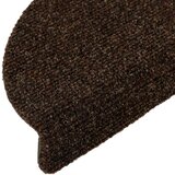  Prostirke za stepenice, samoljepljive, 10 kom, 56x17x3 cm, smeđe, poluokrugle | shoptok.hr