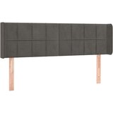  Uzglavlje tamnosivo 147x16x78/88 cm baršunasto | shoptok.hr