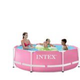 Intex Pink Metal Frame bazen 244×76 cm Cene