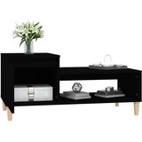  Stolić za kavu crni 100 x 50 x 45 cm od konstruiranog drva Crna | Shoptok.si