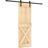  Klizna vrata s priborom za montažu 70 x 210 cm masivna borovina | shoptok.hr