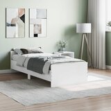  Kreveta bijeli 75 x 190 cm mali od konstruiranog drva | shoptok.hr