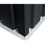  Vrtna kućica za pohranu antracit čelična 204 x 132 x 186 cm | Eponuda.com