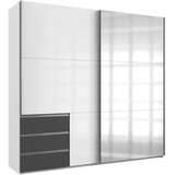 Modern Living Omara Z Drsnimi Vrati Level 36 D, Bela, Barva Grafita | Shoptok.si