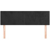  Uzglavlja crna 144x5x78/88 cm baršunasta | shoptok.hr