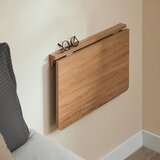 SoBuy stenska zložljiva miza rjave barve v skandinavskem slogu, (20815256) | Shoptok.si