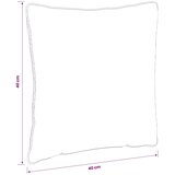  Jastučići za leđa (4 kom) PUTTEN 4 pcs 100% poliester Antracit - Antracit (melange) 40 x 40 x 15 cm 4 | shoptok.hr