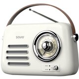 Savio Prenosni RETRO radio bluetooth AUX s polnilno baterijo | Shoptok.si