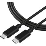 TACTICAL Smooth Thread USB-C v USB-C kabel 60W črne barve dolžine 1m | Shoptok.si