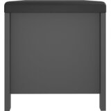  Kutija za pohranu s jastukom siva 105x40x45cm konstruirano drvo | Eponuda.com