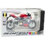  Metalni motor za igru sa zvučnim i svjetlosnim efektima 1:12 - crno/crveni | shoptok.hr