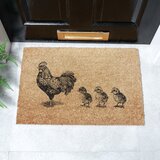 Artsy Doormats Predpražnik iz kokosovih vlaken 40x60 cm Chickens and Chicks – | Shoptok.si