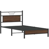  Okvir kreveta bez madraca smeđa boja hrasta 100 x 200 cm drveni | shoptok.hr