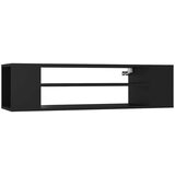 Viseći TV ormarić crni 100 x 30 x 26,5 cm konstruirano drvo | shoptok.hr