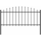  Vrtna ograda Woerden s vrhom koplja čelik 170x75 cm crna | shoptok.hr