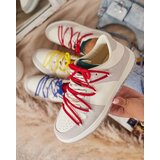 Resti White and gray women's sports sneakers with red laces Olierinc - Footwear | shoptok.hr