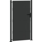vidaXL Vrtna vrata Crna 105 x 175 cm Čelik s praškastim premazom | shoptok.hr