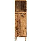 vidaXL Kopalniška omarica starinski les 30x30x100 cm inženirski les | Shoptok.si