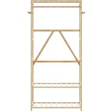  Stalak za odjeću s policama 80x40x175 cm od bambusa | shoptok.hr