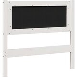  Tapecirani uzglavlje Bijelo 90 cm Čvrsto borovo drvo | shoptok.hr