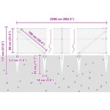 vidaXL Šesterokotna ograja Siva 0.8x25 m Jeklo | Shoptok.si