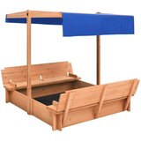 Furnova Peskovnik s streho iz lesa jelke 112x112x112 cm, (21925702) | Shoptok.si