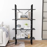Ormarić za knjige s 4 razine sivi 80x30x140 cm od borovine | shoptok.hr