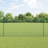 vidaXL zavarena žičana ograda s 22 U stupova zelena 1.4x50 m čelik Cijene