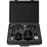 set 2 lakirnih pištol (nova 1 hvlp 1.3mm, nova light hvlp 0.8mm)