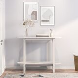  Konzolni stol bijeli 110 x 40 x 80 cm od masivne borovine | Shoptok.si