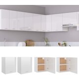 The Living Store Viseča omarica 2 kosa visok sijaj bela 50x31x60 cm - Viseča Omarica, (21431884) | Shoptok.si