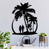 Wallity Zidna dekoracija Plaža, 55 x 44 cm, Crna cijene