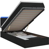  od pjene s madracem i LED-om Crna 90 x 200 cm Tkanina | shoptok.hr
