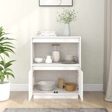  Komoda bela 60x34x75 cm trdna borovina, (20656148) | Shoptok.si