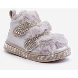 Boto Leather Children's Insulated Snow Boots Silver Leela | ePonuda.com