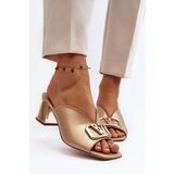 Laura Messi Elegant Women's High Heel Sandals 2771 Gold | Shoptok.si
