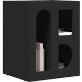  Nočna omarica Črna 40 x 35 x 50 cm Konstruiran les, (5000107110) | Shoptok.si
