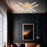 M109908 GD LED plafonski luster zlatna 48W 3000K Mitea Lighting