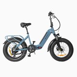DYU Zložljivo električno kolo FF500, 500 W 48 V 14 Ah, 20" debela pnevmatika, modra, (21960424) | Shoptok.si