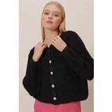 HAKKE Towel Pattern Knitwear with Shiny Buttons. | shoptok.hr